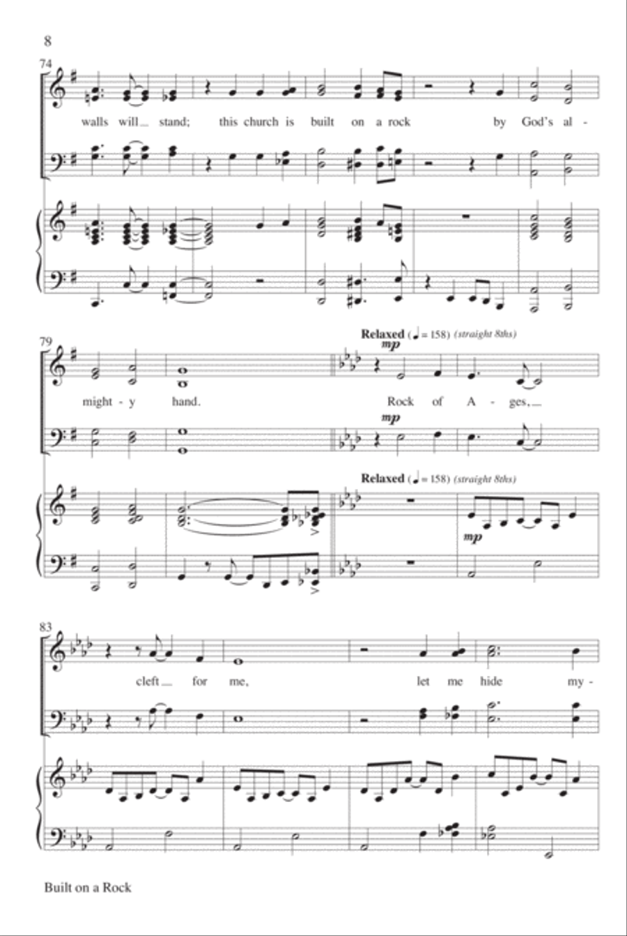 Built on a Rock 4-Part scores gallery preview page 9