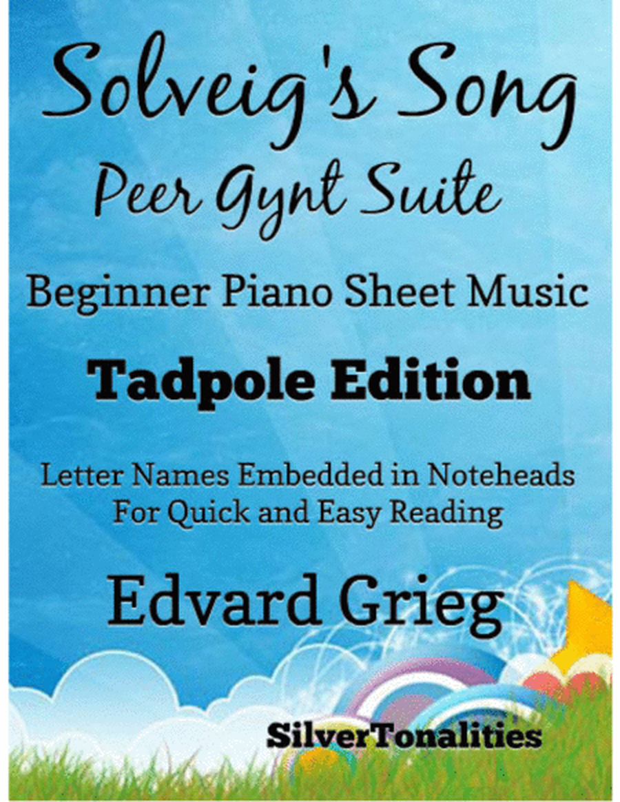 Solveig’s Song Peer Gynt Suite Beginner Piano Sheet Music 2nd Edition