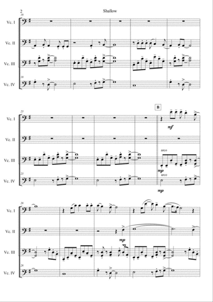 Shallow String Quartet scores gallery preview page 2