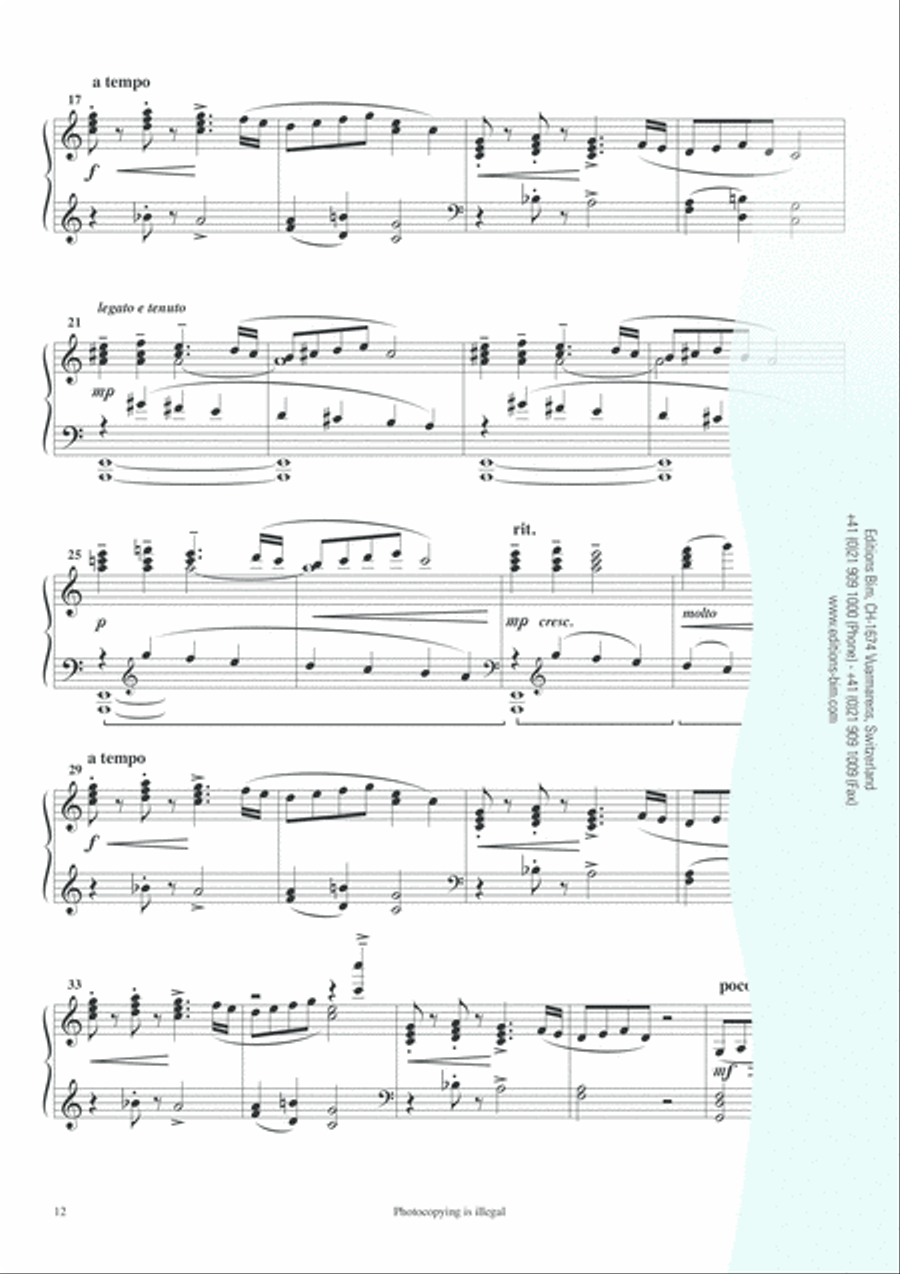 6 Bagatelles Piano Solo scores gallery preview page 7