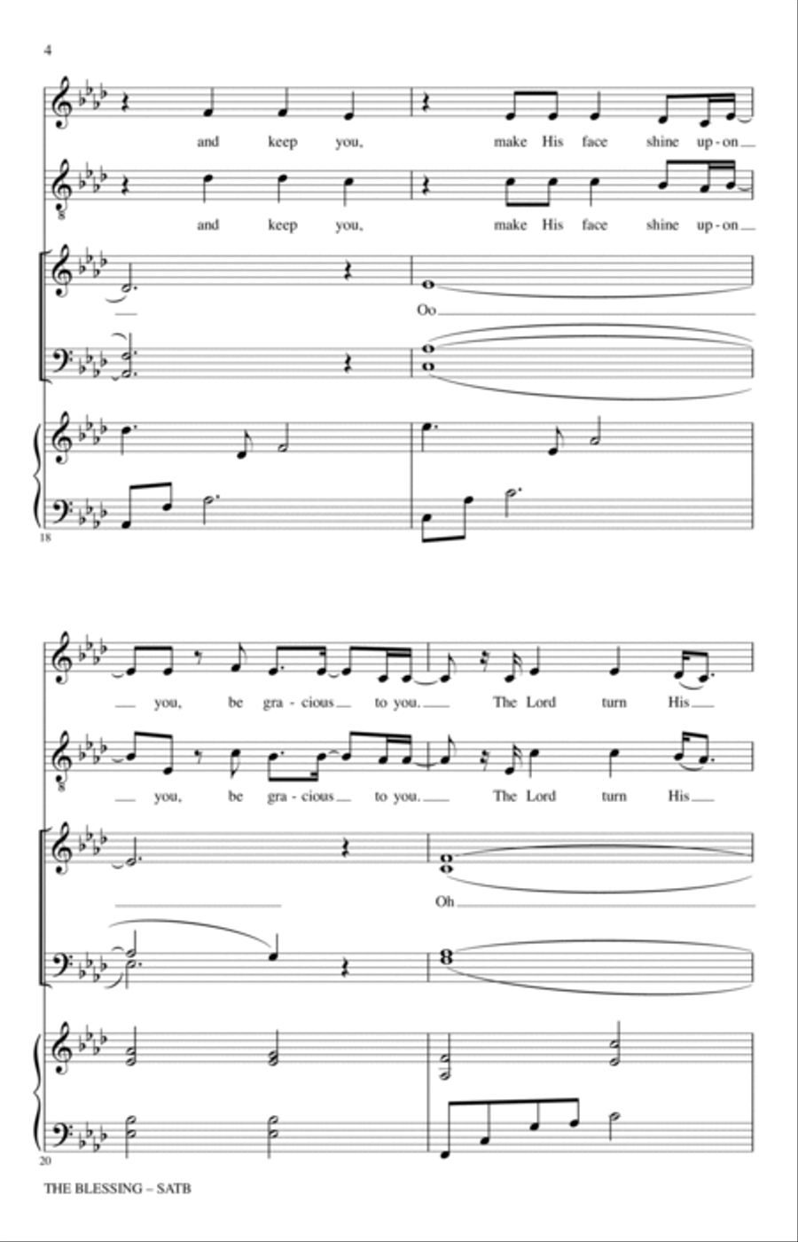 The Blessing (arr. Heather Sorenson) 4-Part scores gallery preview page 3