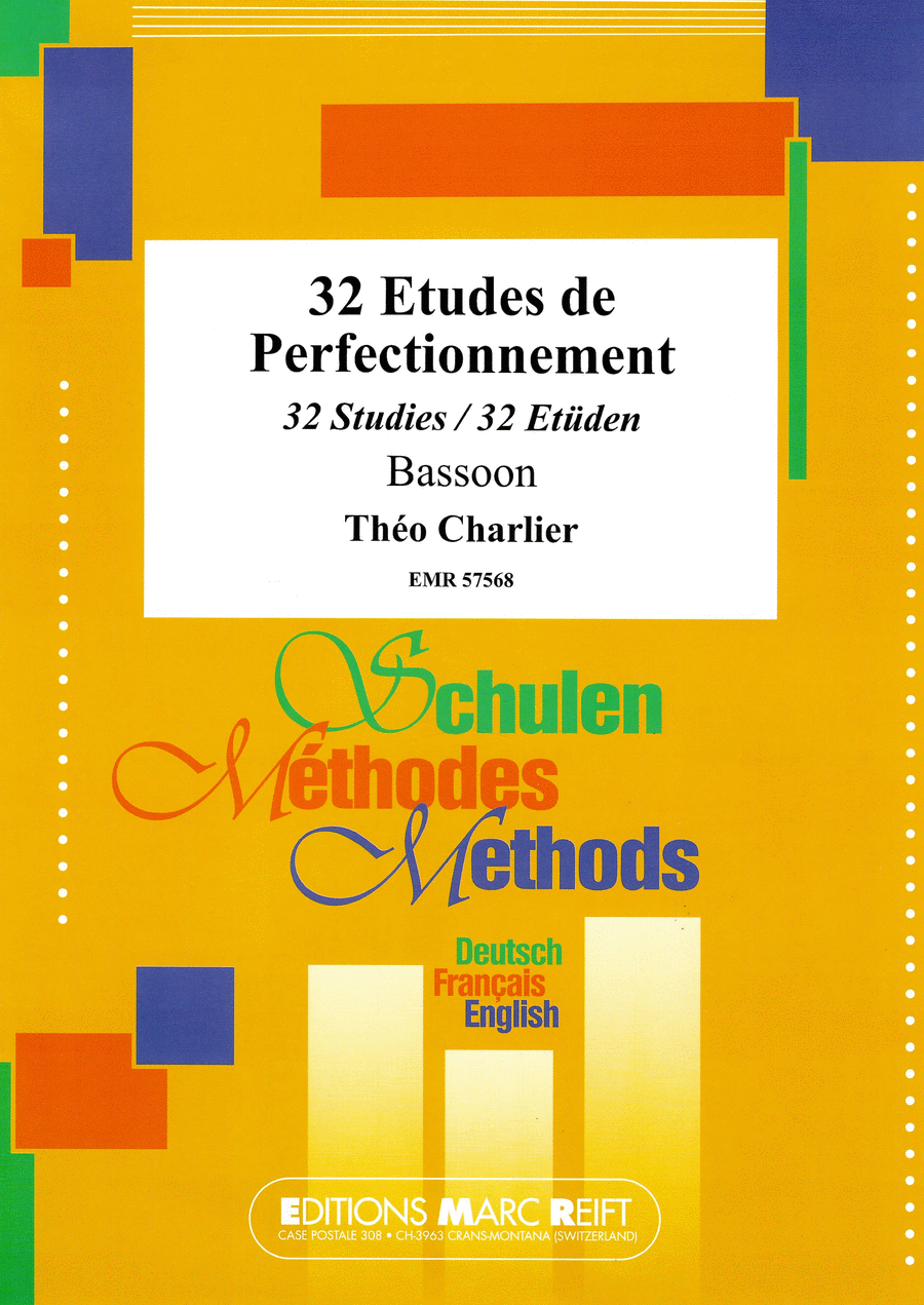 32 Etudes de Perfectionnement Bassoon Solo scores gallery preview page 1