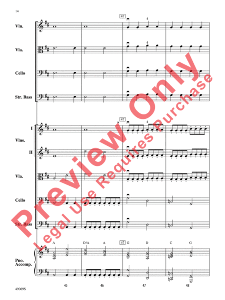 Hunters of Avatar String Orchestra scores gallery preview page 15