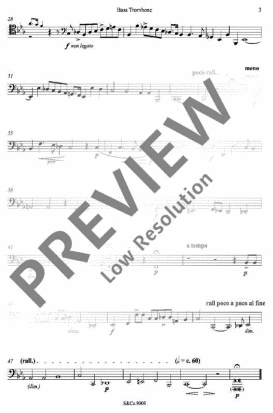 Fantazia 7 Trombone Quartet scores gallery preview page 15