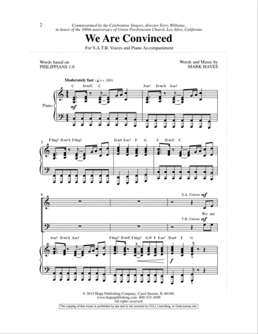 We Are Convinced We Are Convinced 4-Part scores gallery preview page 3