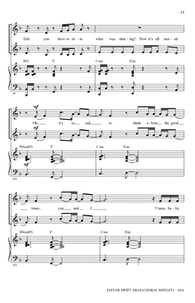 Taylor Swift: Eras (Choral Medley) (arr. Mark Brymer)