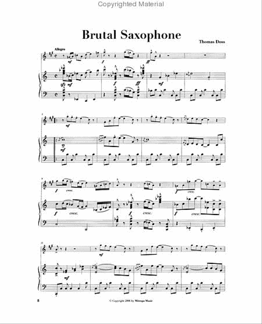 Encore Pieces for Alto Saxophone Alto Saxophone scores gallery preview page 2