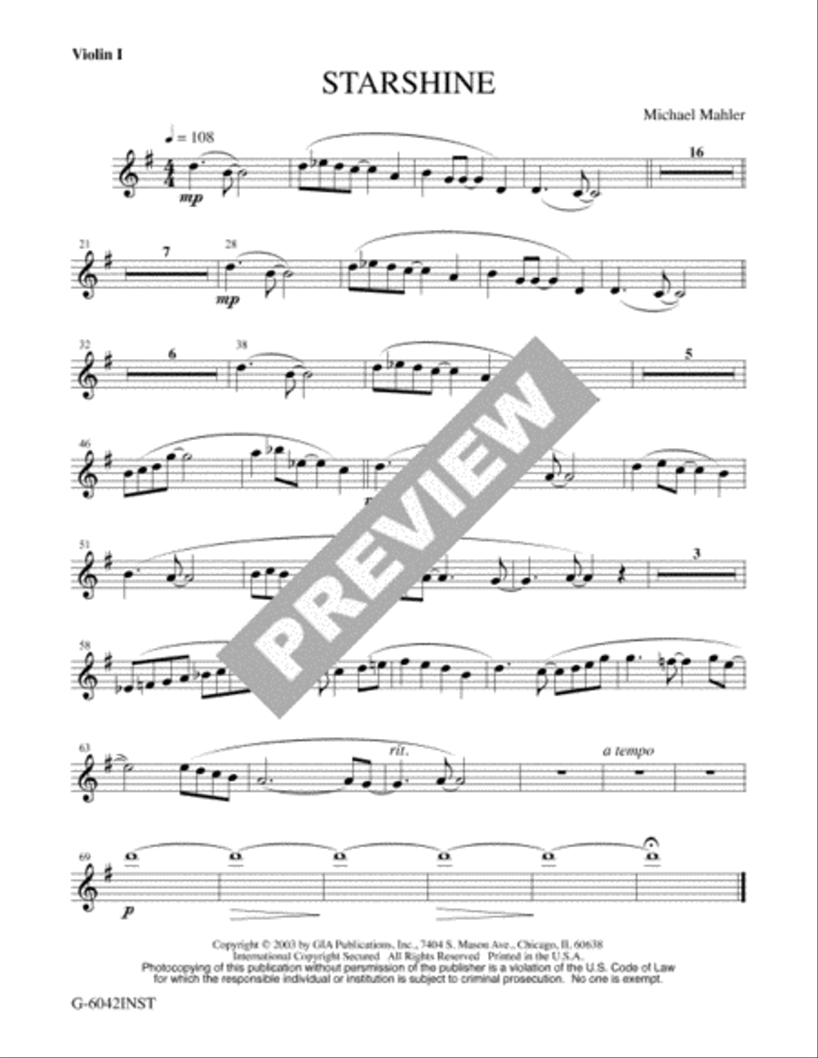Starshine - Instrument edition Cello scores gallery preview page 2