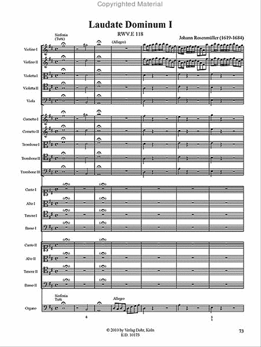 Vesperpsalmen 6: Laudate Dominum u.a. -Psalm 114 (116), 116 (117) und 119 (120)- Choir scores gallery preview page 3