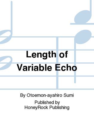 Book cover for Length of Variable Echo