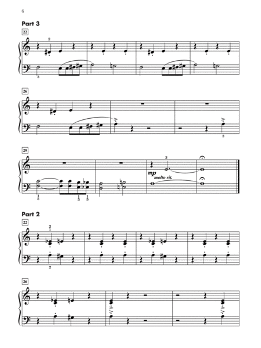 Contest Winners for Three, Book 4: 5 Piano Trios from the Alfred, Belwin, and Myklas Libraries Piano Trio scores gallery preview page 6