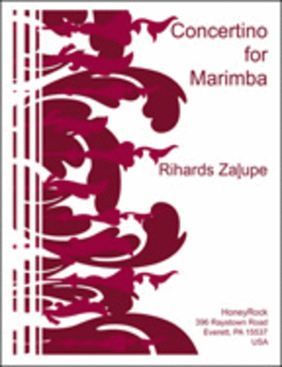 Book cover for Concertino for Marimba & Orchestra