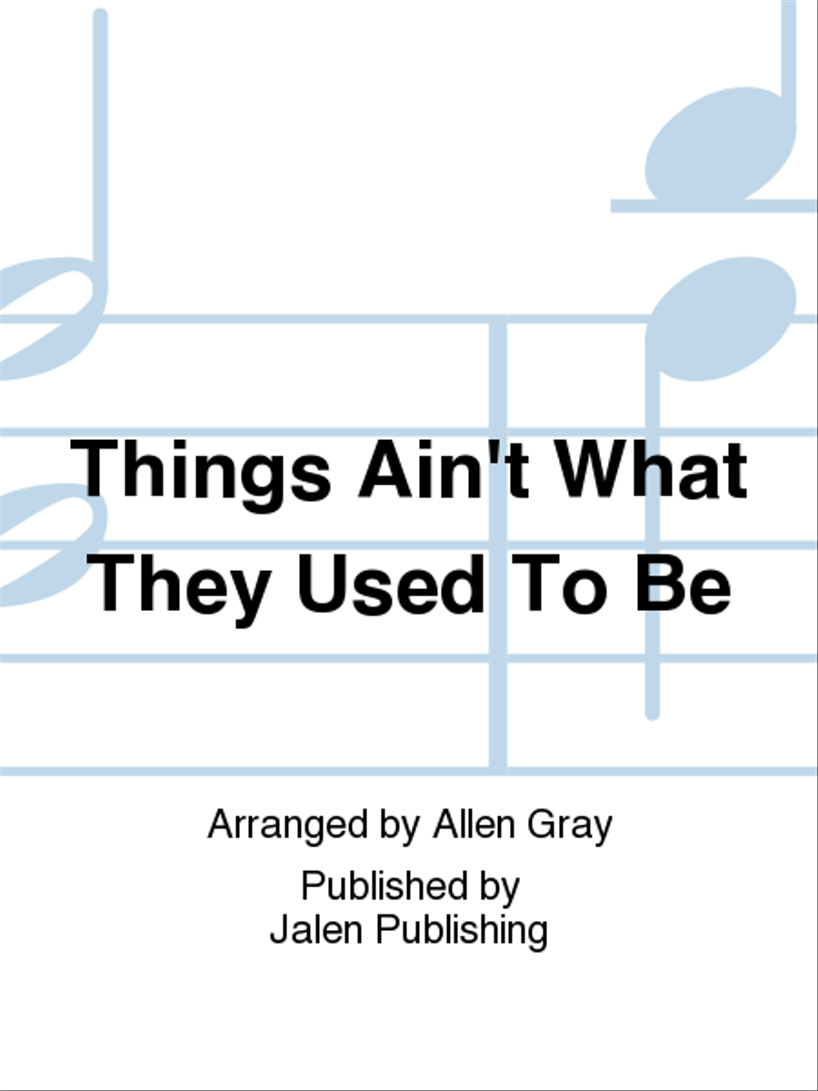 Things Ain't What They Used To Be Big Band scores gallery preview page 1