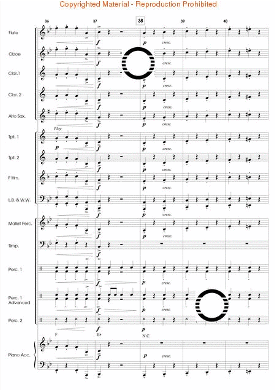 Along Came a Spider Along Came a Spider Concert Band scores gallery preview page 9
