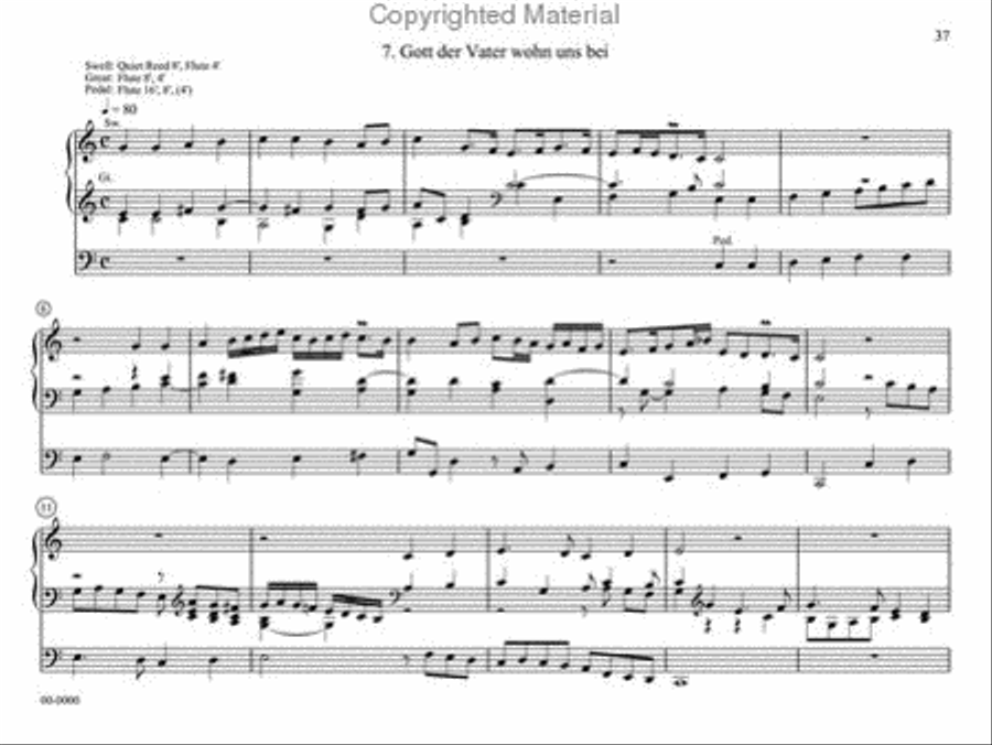 Chorale Preludes of Dietrich Buxtehude Organ scores gallery preview page 7