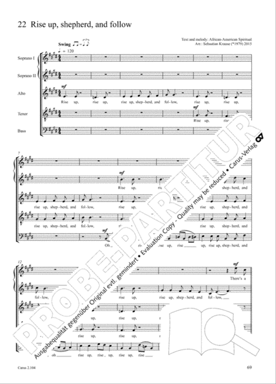 Hallelujah. Gospels and Spirituals for mixed choir Mixed Choir scores gallery preview page 57