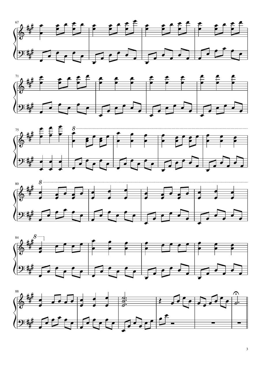 Non so come mai - Emanuele Fasano Piano Solo scores gallery preview page 3