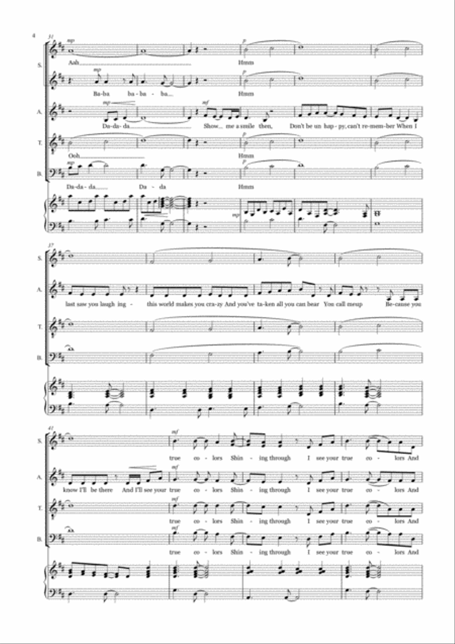 True Colors Divisi scores gallery preview page 4