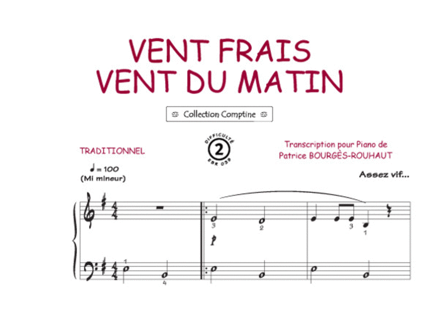 Vent frais, vent du matin