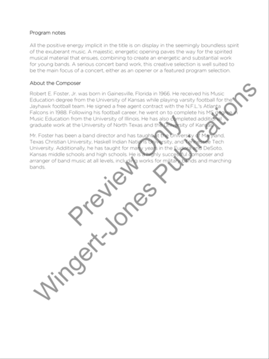 Joy Concert Band scores gallery preview page 3