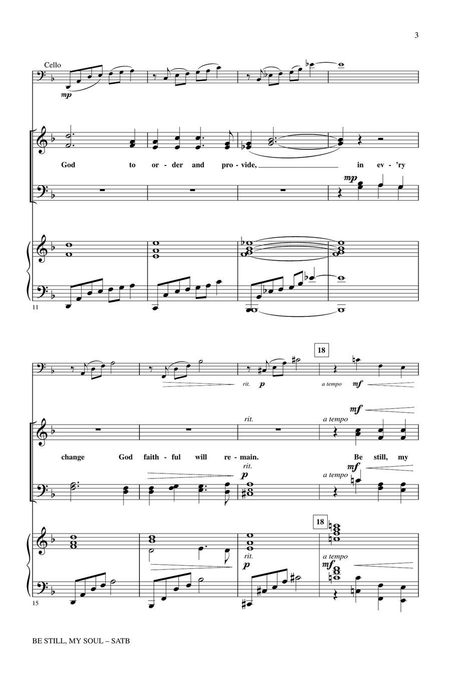 Be Still My Soul 4-Part scores gallery preview page 2