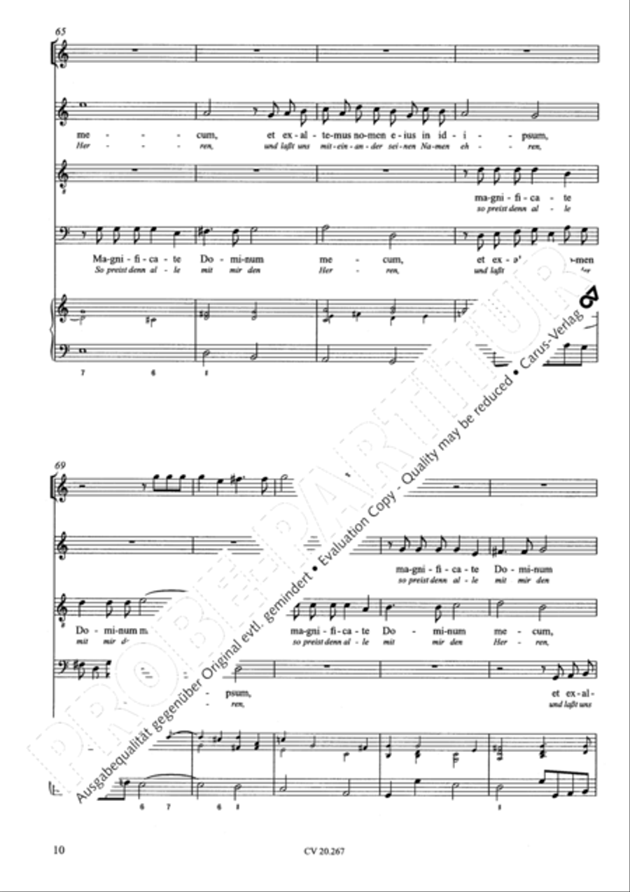 Benedicam Dominum; Exquisivi Dominum Score scores gallery preview page 11