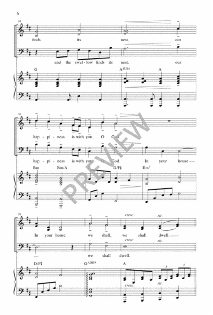 Bless These Walls 3-Part scores gallery preview page 6