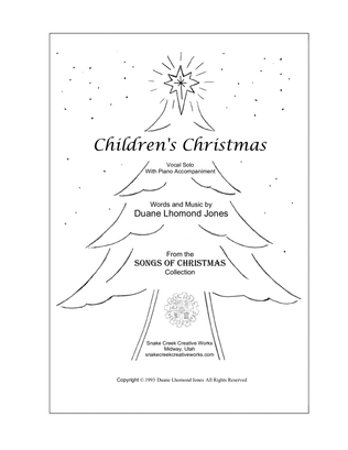 Book cover for Children's Christmas (Vocal Solo)