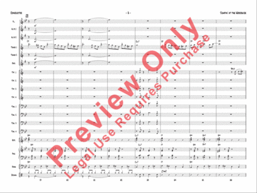 Jumpin' at the Woodside Jazz Ensemble scores gallery preview page 12