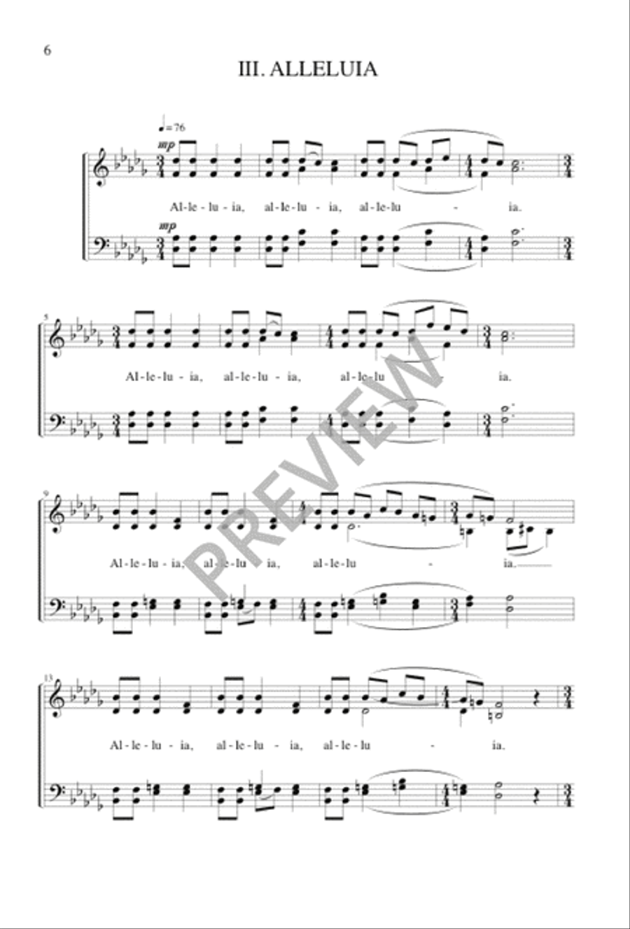 Three Motets Three Motets 4-Part scores gallery preview page 7