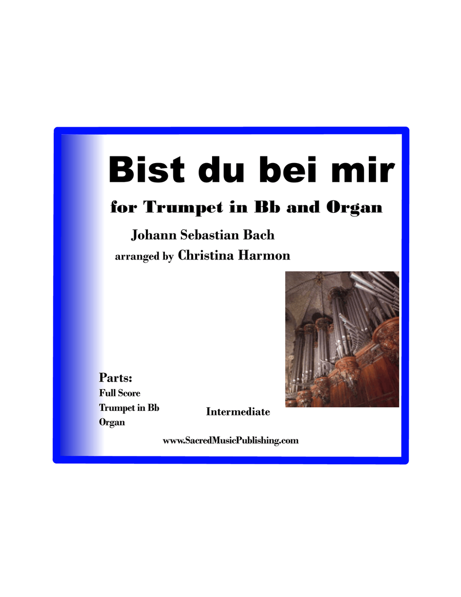 Bist du bei mir - One Trumpet and Organ Bist du bei mir - One Trumpet and Organ Trumpet Duet scores gallery preview page 1