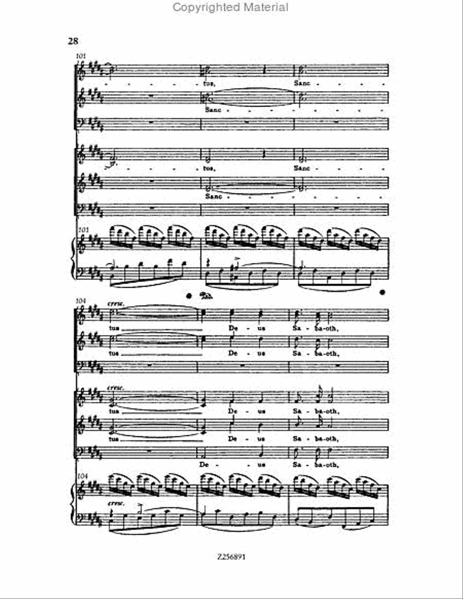 Te Deum, H 118 Choir scores gallery preview page 28