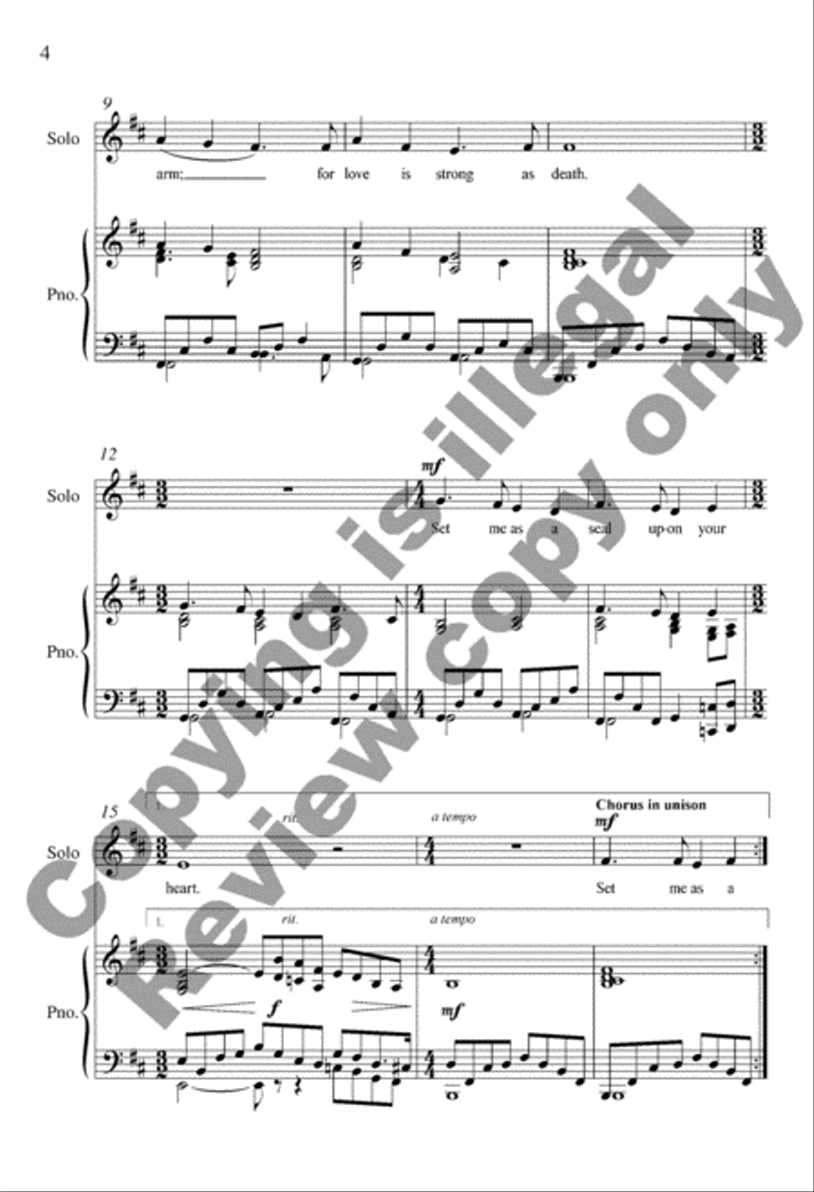Set Me as a Seal 4-Part scores gallery preview page 15