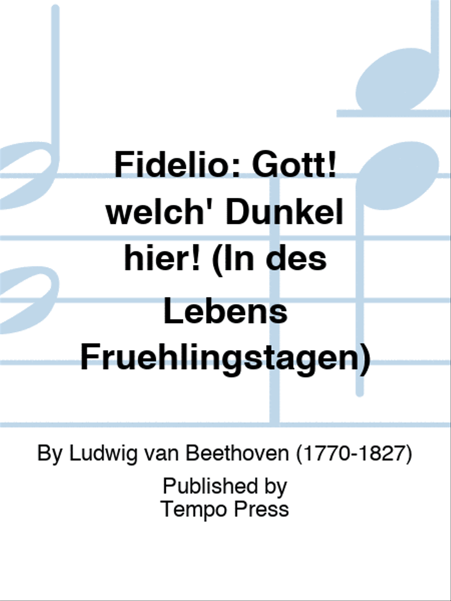 FIDELIO: Gott! welch' Dunkel hier! (In des Lebens Fruehlingstagen) Score scores gallery preview page 1