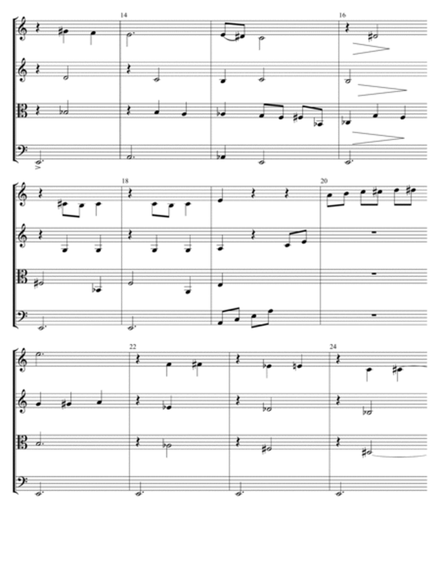 RECUERDOS DEL AMOR for String Quartet