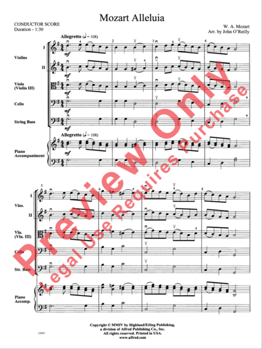 Mozart Classics String Orchestra scores gallery preview page 12