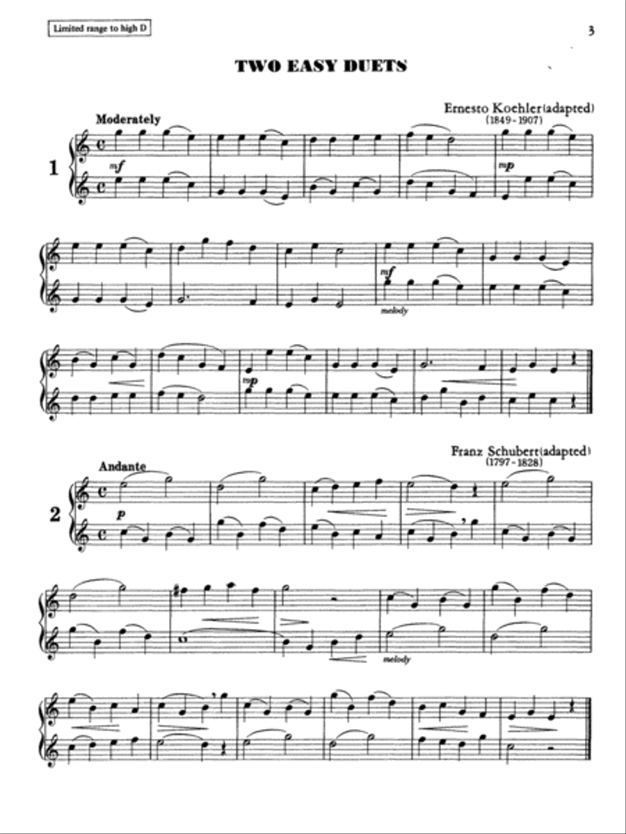 Learn to Play Flute Duets Flute Duet scores gallery preview page 6