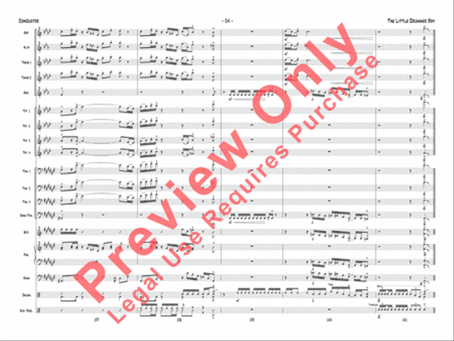 The Little Drummer Boy Jazz Ensemble scores gallery preview page 25