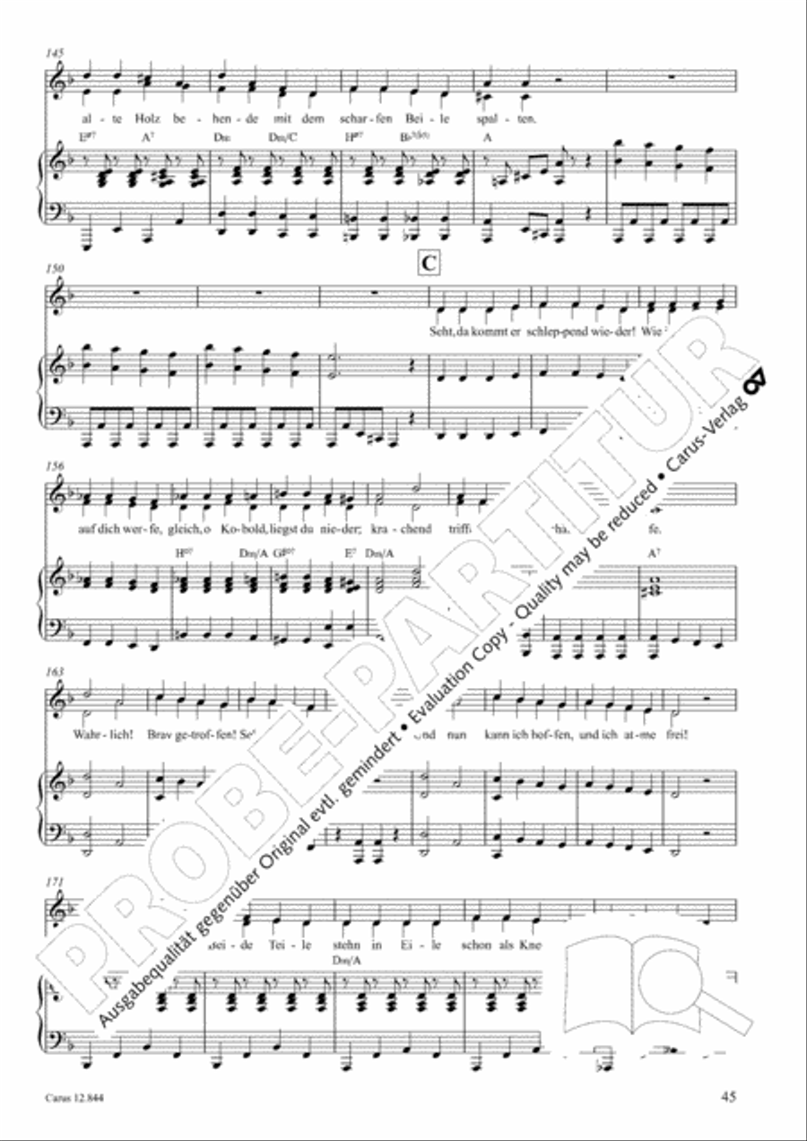 Gruselmonsterzaubersongs. Heft II Children's Choir scores gallery preview page 46