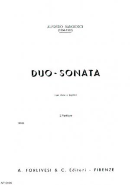 Duo-sonata : per oboe e fagotto, 1934