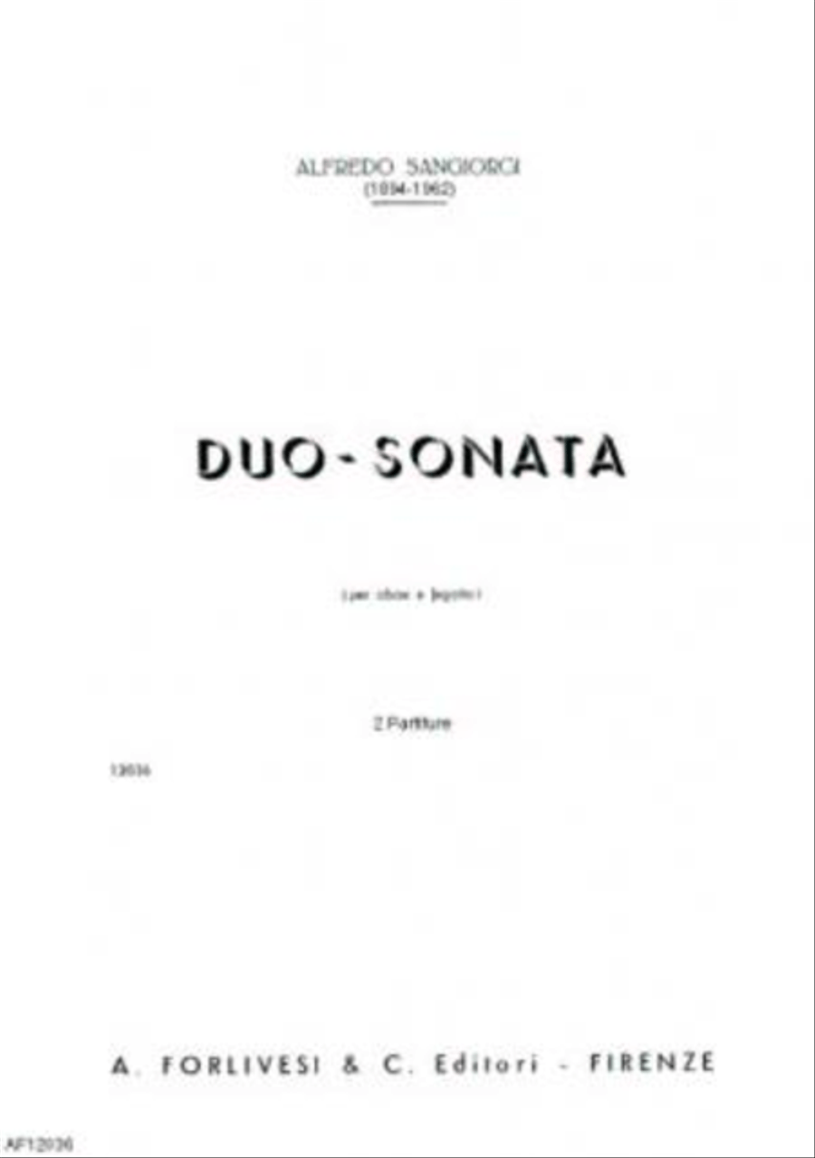 Duo-sonata Duo-sonata Bassoon scores gallery preview page 1