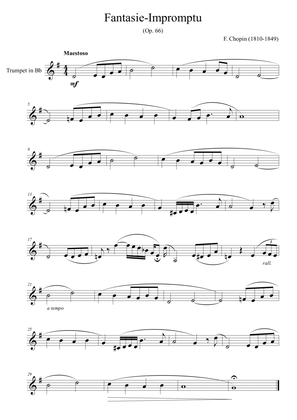 Fantaisie-Impromptu (Op. 66) - for trumpet Bb solo