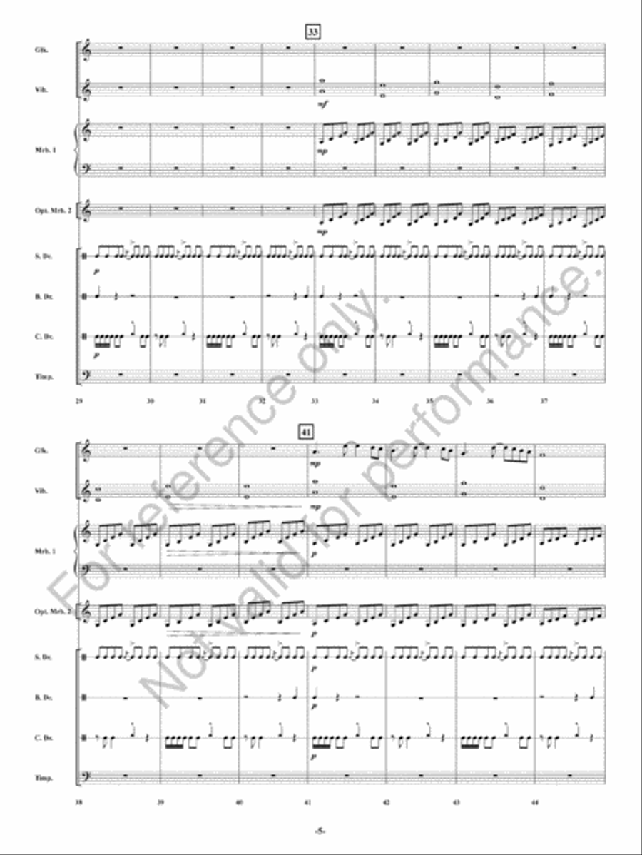 Drifting in Time Drifting in Time Percussion Ensemble scores gallery preview page 6