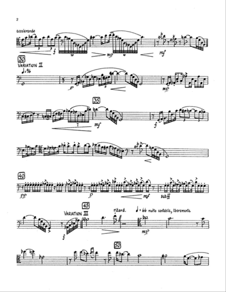 Jazz Variations for Solo Bassoon Bassoon Solo scores gallery preview page 2