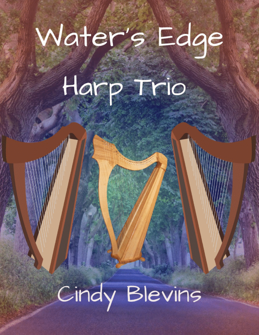 Water's Edge, for Harp Trio Harp scores gallery preview page 1