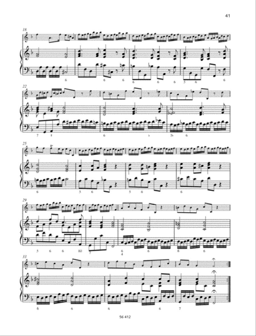 Sonata F major Violin scores gallery preview page 4
