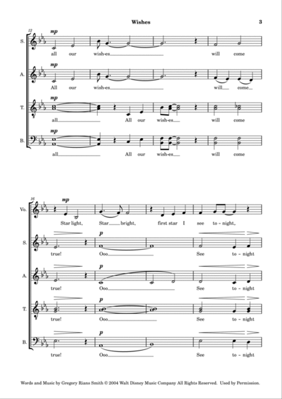 Wishes 4-Part scores gallery preview page 3