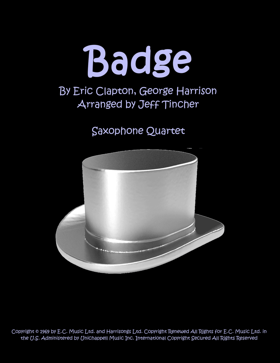 Badge by Cream Woodwind Quartet - Digital Sheet Music
