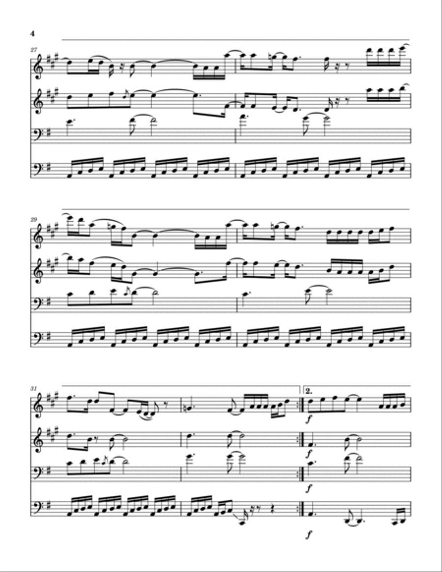 Testify Brass Quartet scores gallery preview page 5