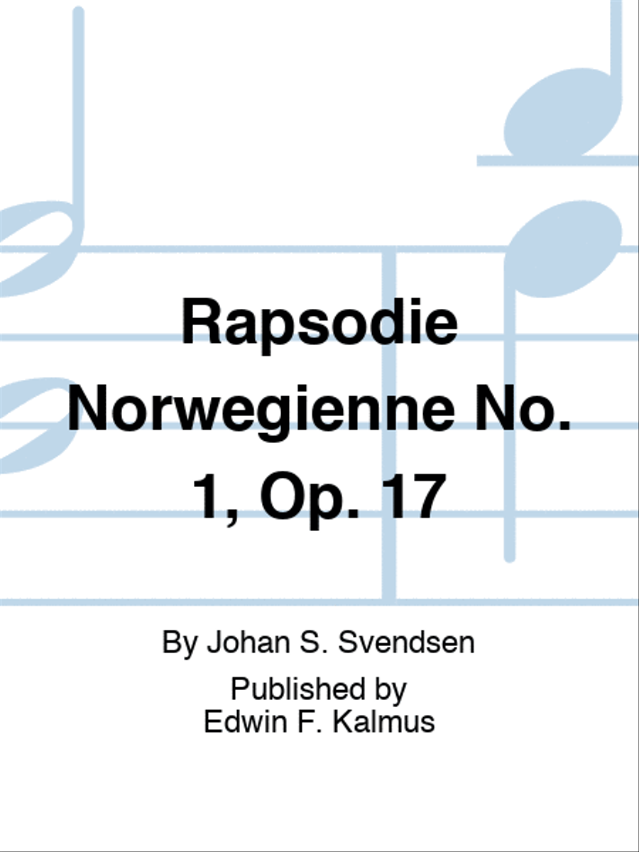 Rapsodie Norwegienne No. 1, Op. 17 Score scores gallery preview page 1